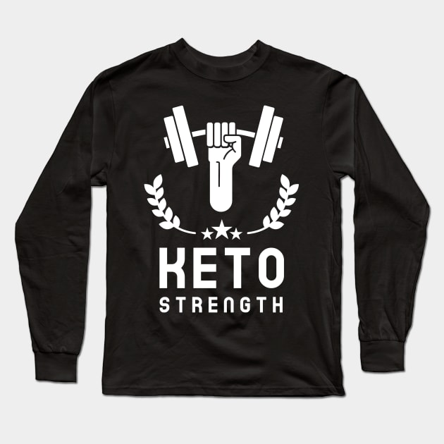 Keto Strength Ketogenic Diet Long Sleeve T-Shirt by OldCamp